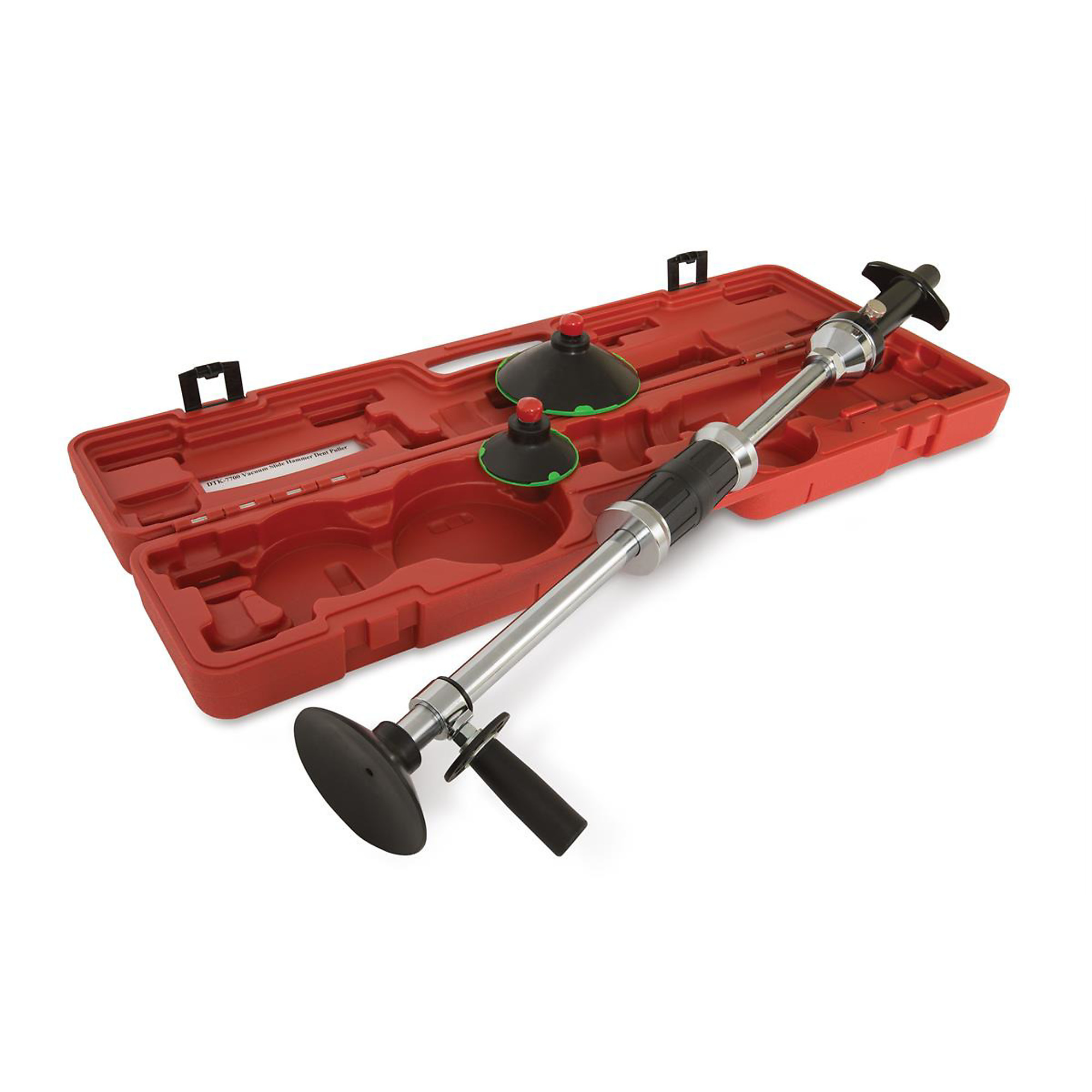 H&S AutoShot Uni-Vac Suction Cup Dent Puller — 28in. Slide Hammer, 3in., 4in., 5in. Rubber Suction Cups, Model# HSA7700